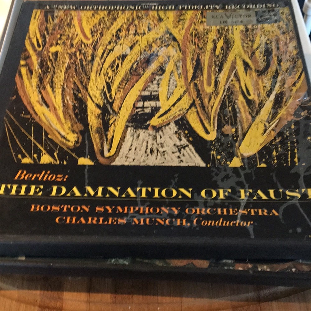 Vintage RCA 331/3 records & libretto Damnation